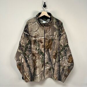 Camo Fleece Zip Up Sweater